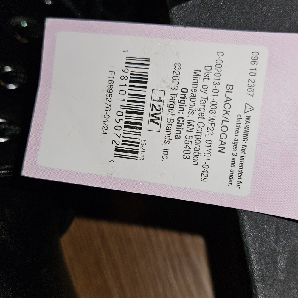 Wild Fable Black Women's Logan Lug Combat Boots w Memory Foam Insole size 12 W - Picture 8 of 10